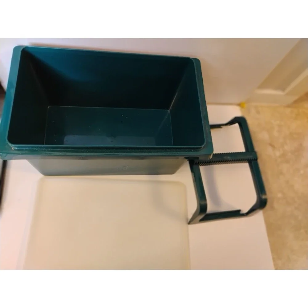 Vintage Tupperware Multistore Multi-Storage Box 5L Hunter Green Handle Lid